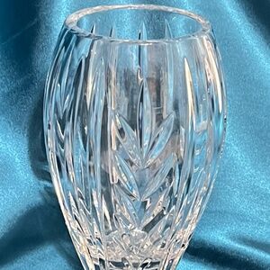 Ceskci Bohemian Elegant Detailed Crystal Vase Marked